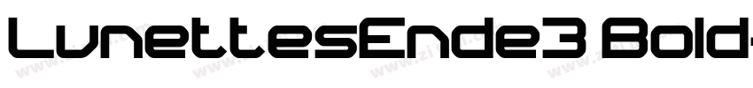 LunettesEnde3 Bold字体转换